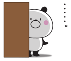 The panda I abuse loosely sticker #10359872