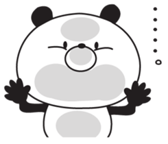 The panda I abuse loosely sticker #10359873