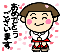 Showa retro girl 4 sticker #10360441