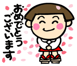 Showa retro girl 4 sticker #10360441