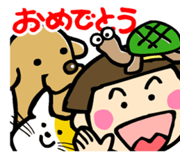 Showa retro girl 4 sticker #10360445