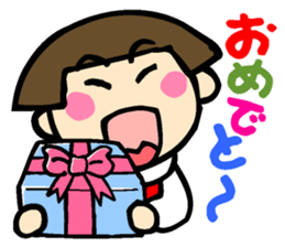 Showa retro girl 4 sticker #10360453