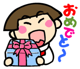 Showa retro girl 4 sticker #10360453