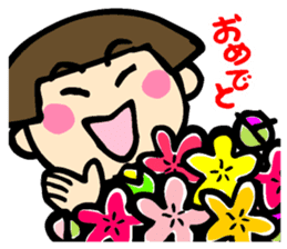 Showa retro girl 4 sticker #10360455