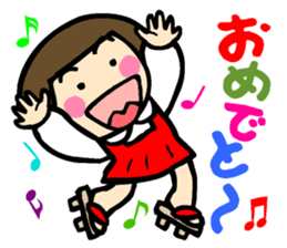 Showa retro girl 4 sticker #10360457
