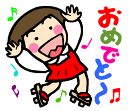 Showa retro girl 4 sticker #10360457