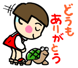 Showa retro girl 4 sticker #10360464