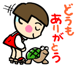 Showa retro girl 4 sticker #10360464