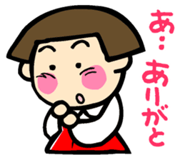 Showa retro girl 4 sticker #10360475