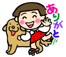 Showa retro girl 4 sticker #10360478