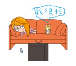 cat and familys sticker #10360535