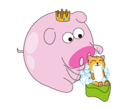 cat and familys sticker #10360541