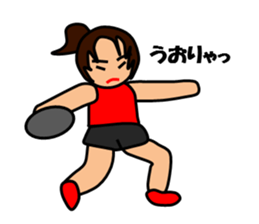 Girls who like Track and Field Sports sticker #10361333