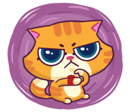 Ringer Ginger Kitty Cat sticker #10363101
