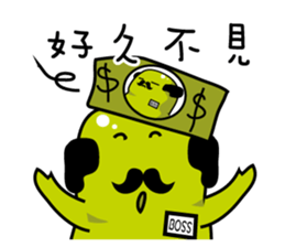 The boss is rich sticker #10363788
