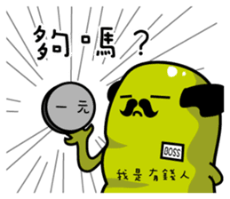 The boss is rich sticker #10363796