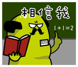 The boss is rich sticker #10363797