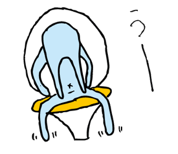 good luck blue rabbit 8 sticker #10364498