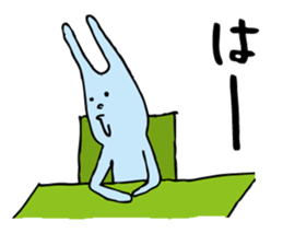 good luck blue rabbit 8 sticker #10364508