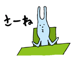good luck blue rabbit 8 sticker #10364509