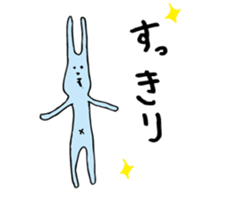 good luck blue rabbit 8 sticker #10364510