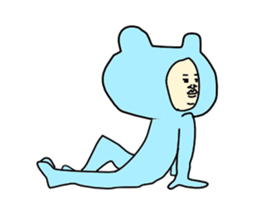 man in animal suit 2 sticker #10364962