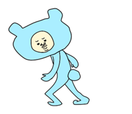 man in animal suit 2 sticker #10364964