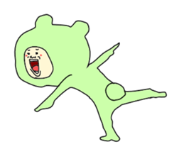 man in animal suit 2 sticker #10364971