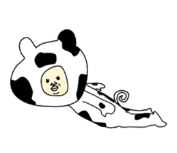 man in animal suit 2 sticker #10364972