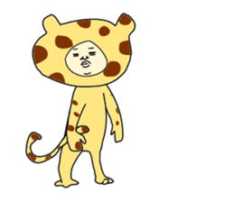 man in animal suit 2 sticker #10364983