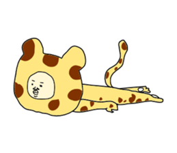 man in animal suit 2 sticker #10364986