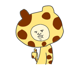 man in animal suit 2 sticker #10364987