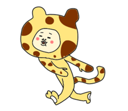 man in animal suit 2 sticker #10364988