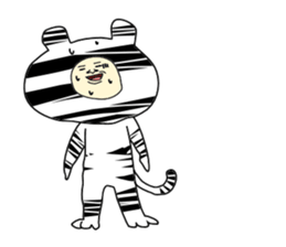 man in animal suit 2 sticker #10364994