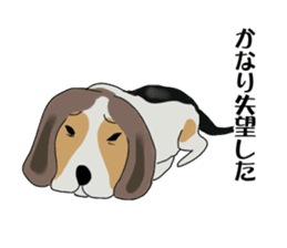 Cheeky beagle dog MINTON sticker #10366373