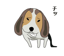 Cheeky beagle dog MINTON sticker #10366377