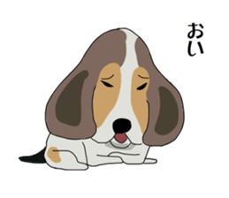 Cheeky beagle dog MINTON sticker #10366380