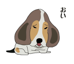 Cheeky beagle dog MINTON sticker #10366380