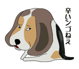 Cheeky beagle dog MINTON sticker #10366382