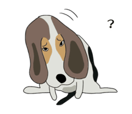 Cheeky beagle dog MINTON sticker #10366388