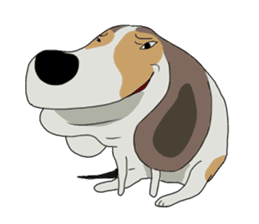 Cheeky beagle dog MINTON sticker #10366389