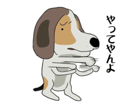Cheeky beagle dog MINTON sticker #10366393