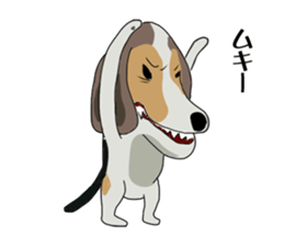 Cheeky beagle dog MINTON sticker #10366397