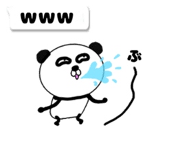 It is the panda.Panda-ish? 10 fukidashi sticker #10366785
