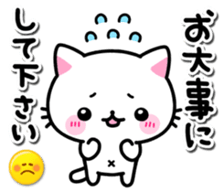 Feeling twice cat sticker #10366867