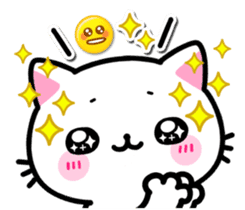 Feeling twice cat sticker #10366879