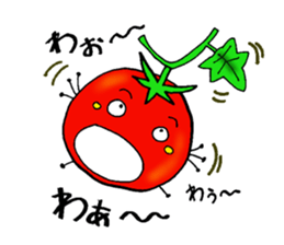 Weather with mini tomato. sticker #10367542