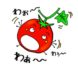 Weather with mini tomato. sticker #10367542