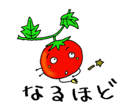Weather with mini tomato. sticker #10367544