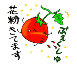 Weather with mini tomato. sticker #10367551